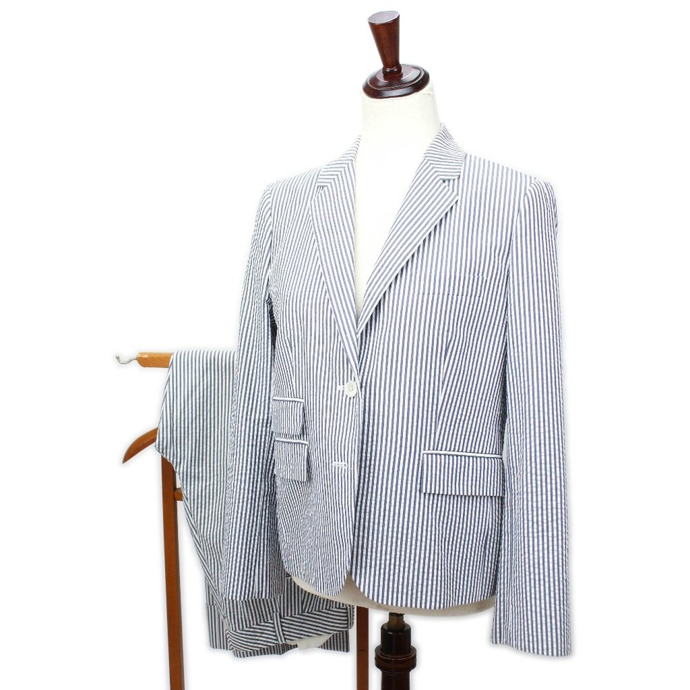 Brooks Brothers Black Fleece Thom Browne Striped Seersucker Pants Suit BB4